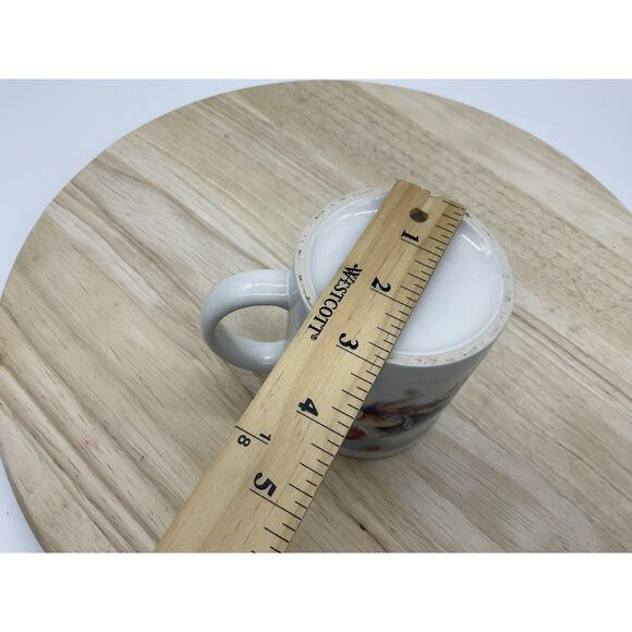 Cherub Angels Putti Ceramic Coffee Mug Cup Renaissance Art Clouds White VTG - Picture 5 of 6